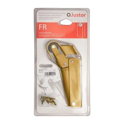 Frein de rétention force 80 N en aluminium anodisé or, pour porte jusquà 80 KG.