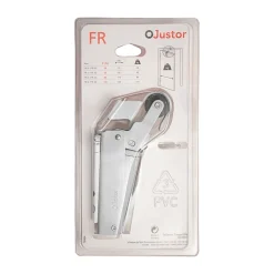Frein de rétention force 80 N en aluminium anodisé argent, pour porte jusquà 80 KG.