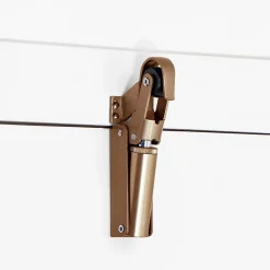 Frein de rétention force 60 N en aluminium anodisé bronze pour porte jusquà 40 KG