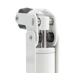 Frein de rétention force 115 N, en aluminium anodisé blanc, pour porte jusquà 100 KG.