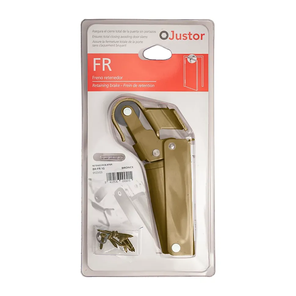 Frein de rétention Réglable force 30 a 60 N aluminium anodisé bronze pour porte jusquà 40 KG