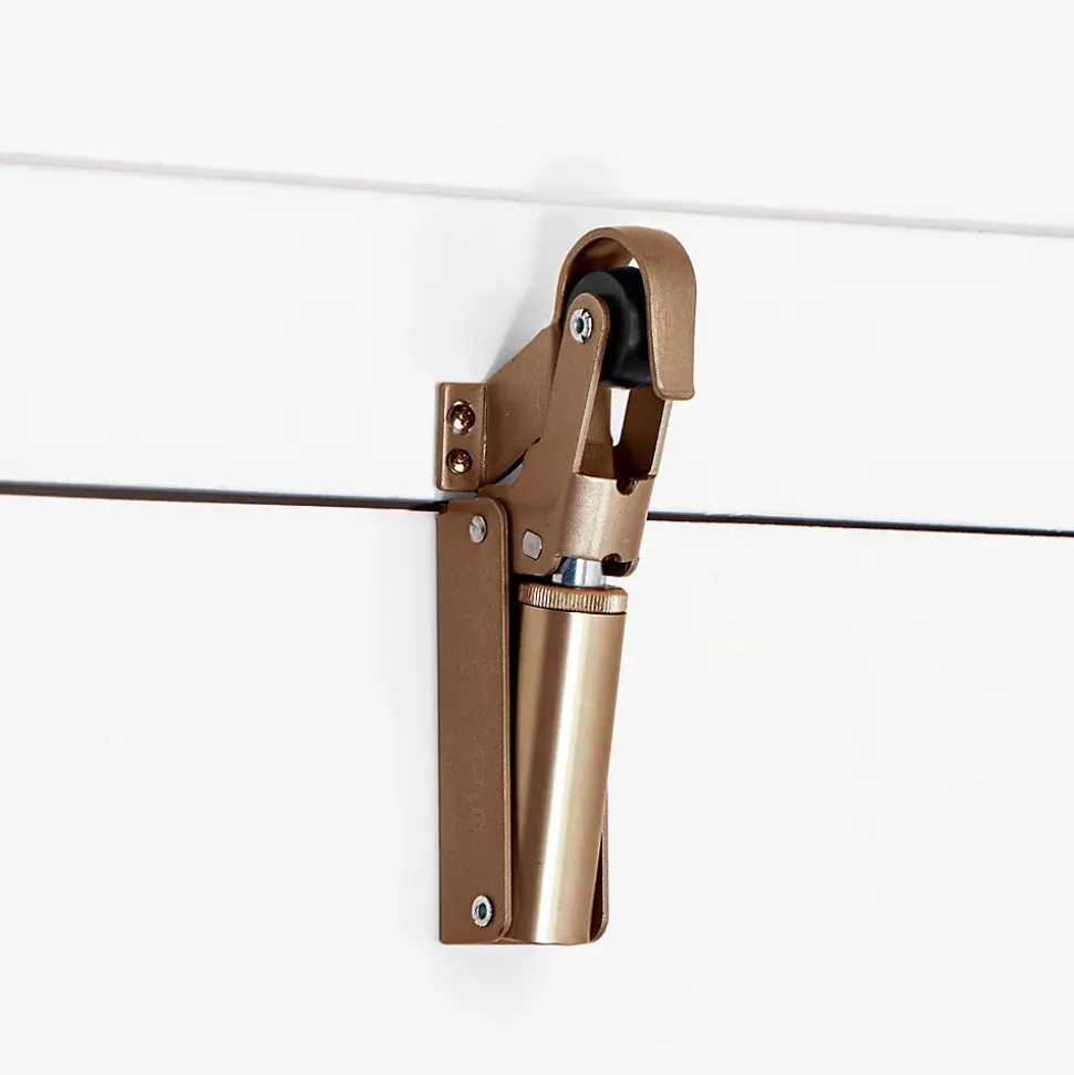 Frein de rétention Réglable force 30 a 60 N aluminium anodisé bronze pour porte jusquà 40 KG