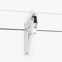 Frein de rétention Réglable force 30 a 60 N aluminium anodisé blanc pour porte jusquà 40 KG