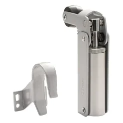 Frein de rétention Réglable force 1 a 30 N aluminium anodisé argent pour porte jusquà 15 KG