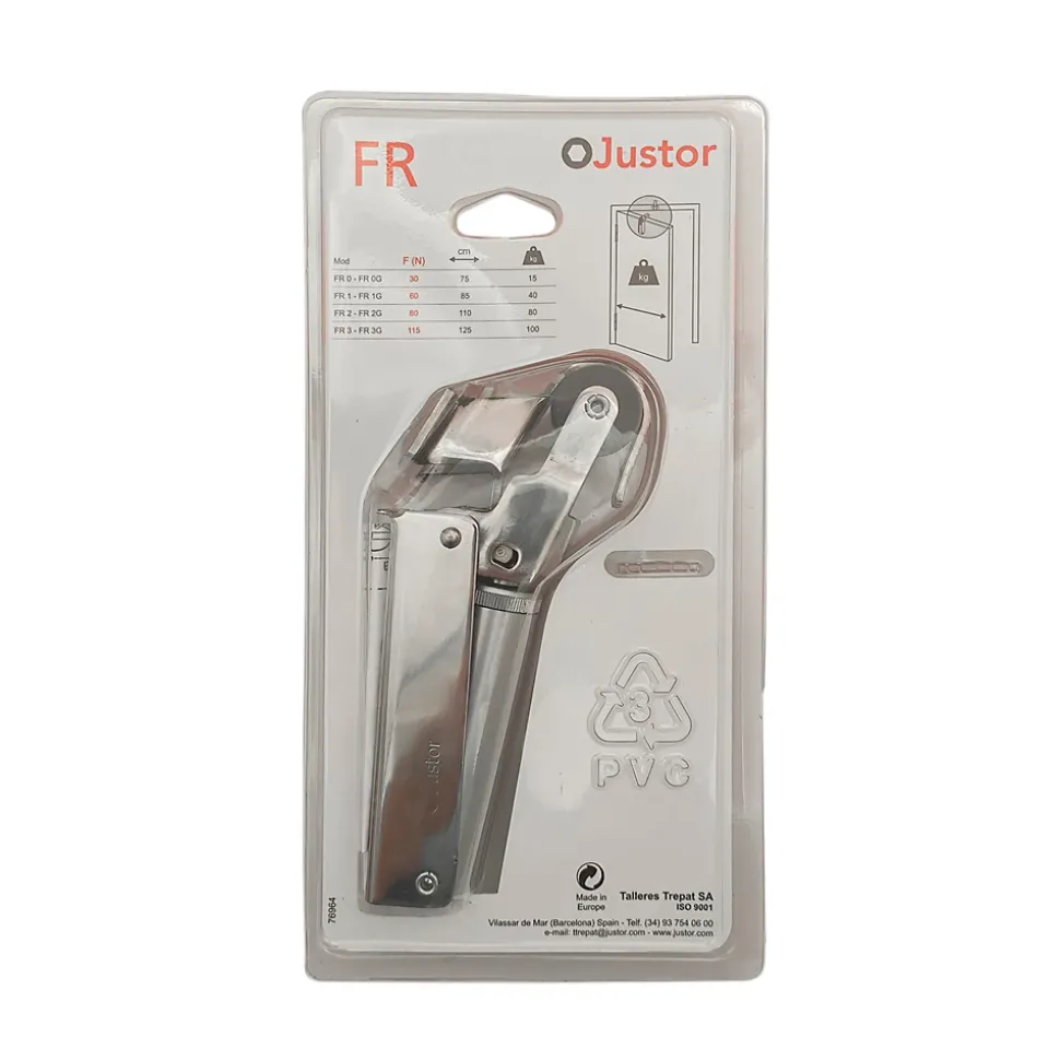Frein rétention Réglable force 80 a 115 N, en acier inox 304, pour porte jusquà 100 KG.