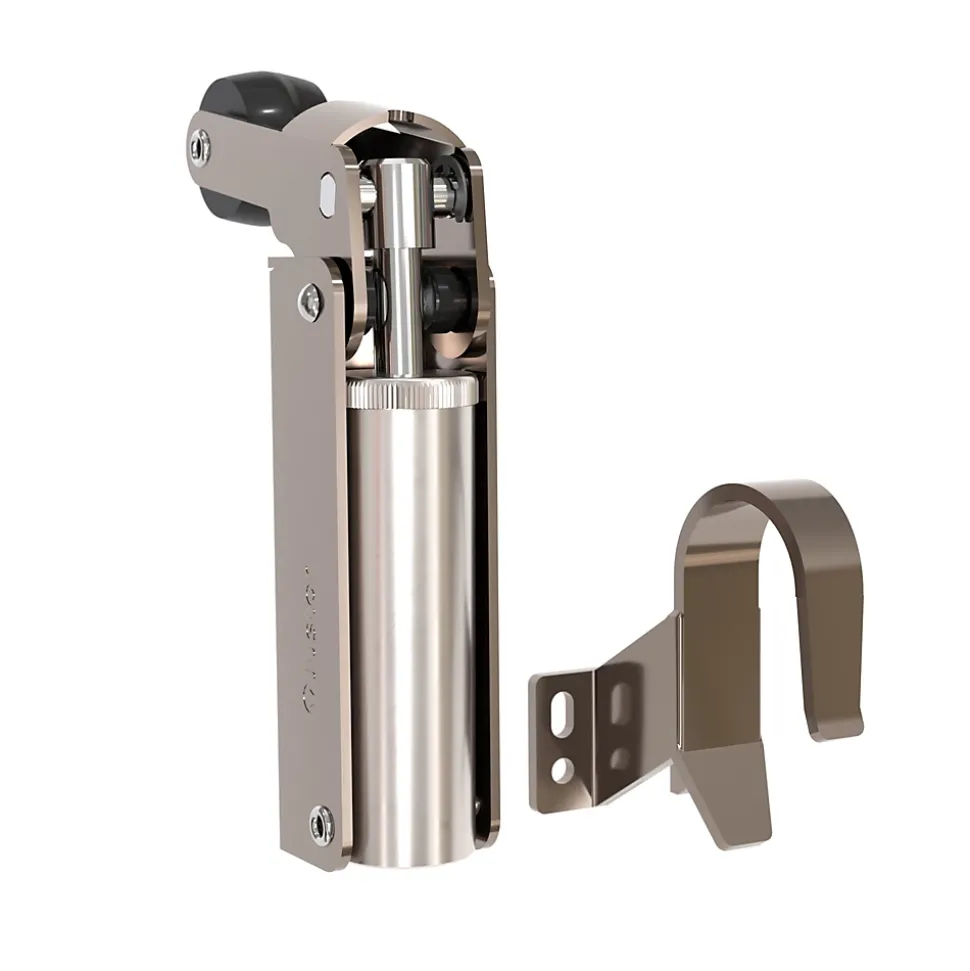 Frein rétention Réglable force 80 a 115 N, en acier inox 304, pour porte jusquà 100 KG.