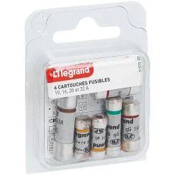 6 fusibles céramique Legrand avec voyant
