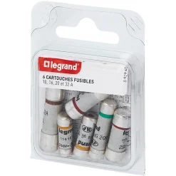 6 fusibles céramique Legrand avec voyant