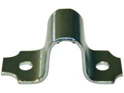 Gache pour pêne rond à visser ø12 mm - acier zingué blanc