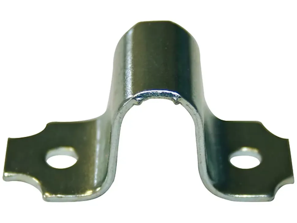 Gache pour pêne rond à visser ø12 mm - acier zingué blanc