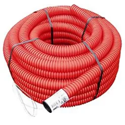 Gaine pour réseaux enterrés rouge Ø 63 mm x 15 m Fitt
