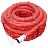 Gaine pour réseaux enterrés rouge Ø 90 mm x 15 m Fitt