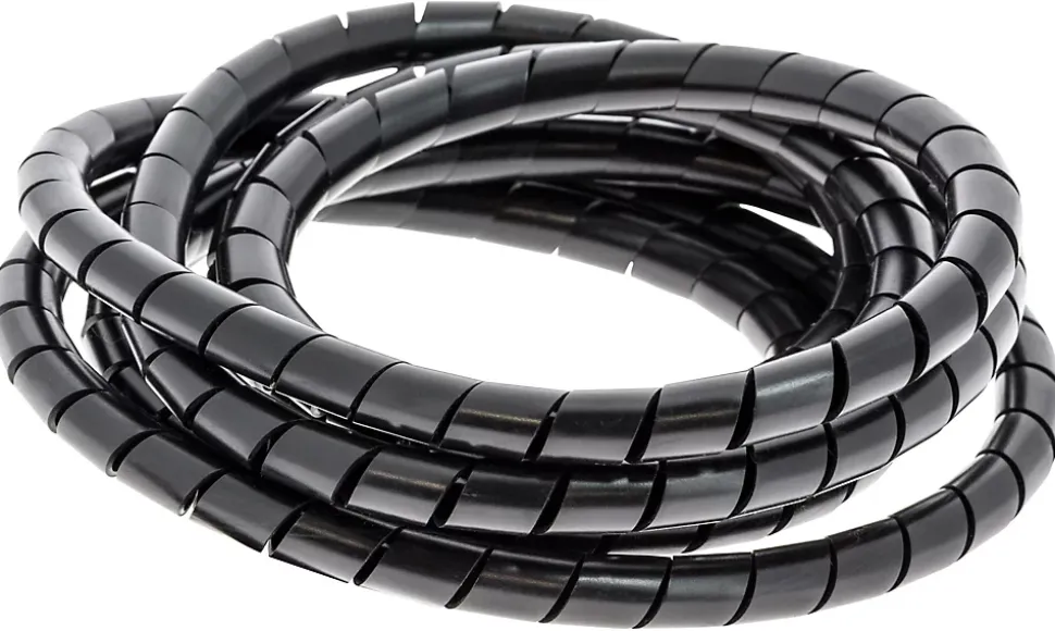 Gaine range-câbles en spirale Diall blanc ø 9 à 80 mm x 2,5 m