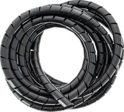 Gaine range-câbles en spirale Diall blanc ø 9 à 80 mm x 2,5 m