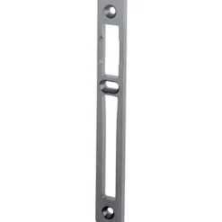 Gâche centrale aluminium largeur 22mm épaisseur 6mm anodisé argent - STREMLER - 2839.10.2