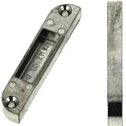 Gâche pêne demi-tour à défoncer entaillage par fraise 25mm bois - FERCO - E-11639-00-0-1