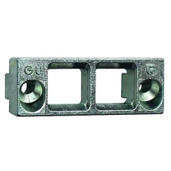 Gâche triangle double jeu de 12 mm rainure 7/8x4mm - FERCO - E-16678-01-0-1