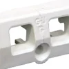 Gâche tringle double nylon blanc PVC - FERCO - E-19222-00-0-7