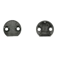 Gâche tringle simple à entailler pour menuiserie bois 25mm zamak - FERCO - 0-0319A-00-0-1