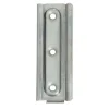 2 Glissières dosseret Acier zingué 95 x 43 mm