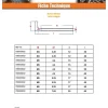 Gond Métaux M5X50 Acier zingué - 10 pièces