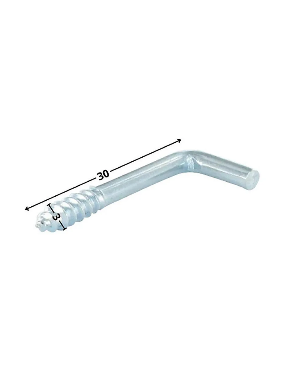Gonds à Vis bois 3X30 Acier zingué - 1 pièce