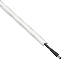 Goulotte décorative demi-ronde blanche auto-adhésive D-Line 16 x 8 mm, 1 m