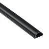 Goulotte décorative demi-ronde noire auto-adhésive D-Line 30 x 15 mm, 1 m