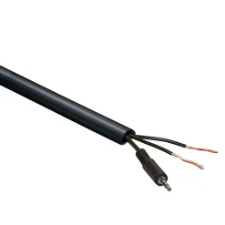 Goulotte décorative demi-ronde noire auto-adhésive D-Line 16 x 8 mm, 1 m