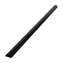 Goulotte décorative demi-ronde noire auto-adhésive D-Line 50 x 25 mm, 1 m