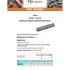 Goupille cannelée d'ajustage G02 Inox A1 8X25 - 1 pièce