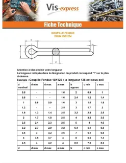 Goupille Fendue Inox A4 4X71 - 10 pièces