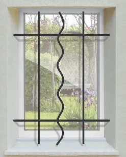 Grille de Defense Azur pour Fenetre H 135 cm x L 120 cm (côte tableau)