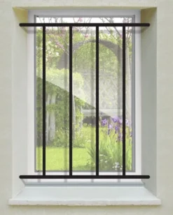 Grille de Defense Droite pour Fenetre H 115 cm x L 60 cm (côte tableau)