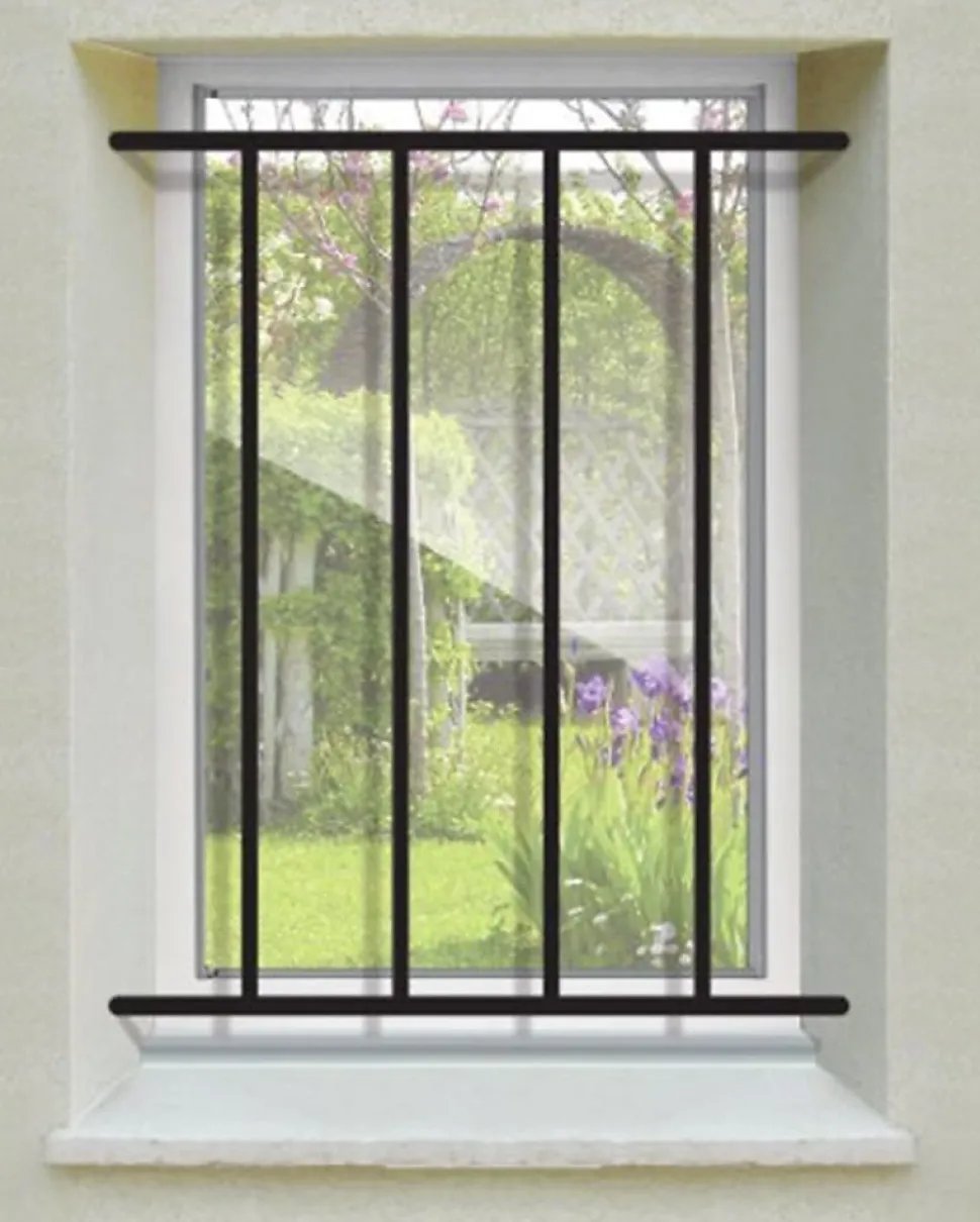 Grille de Defense Droite pour Fenetre H 135 cm x L 140 cm (côte tableau)