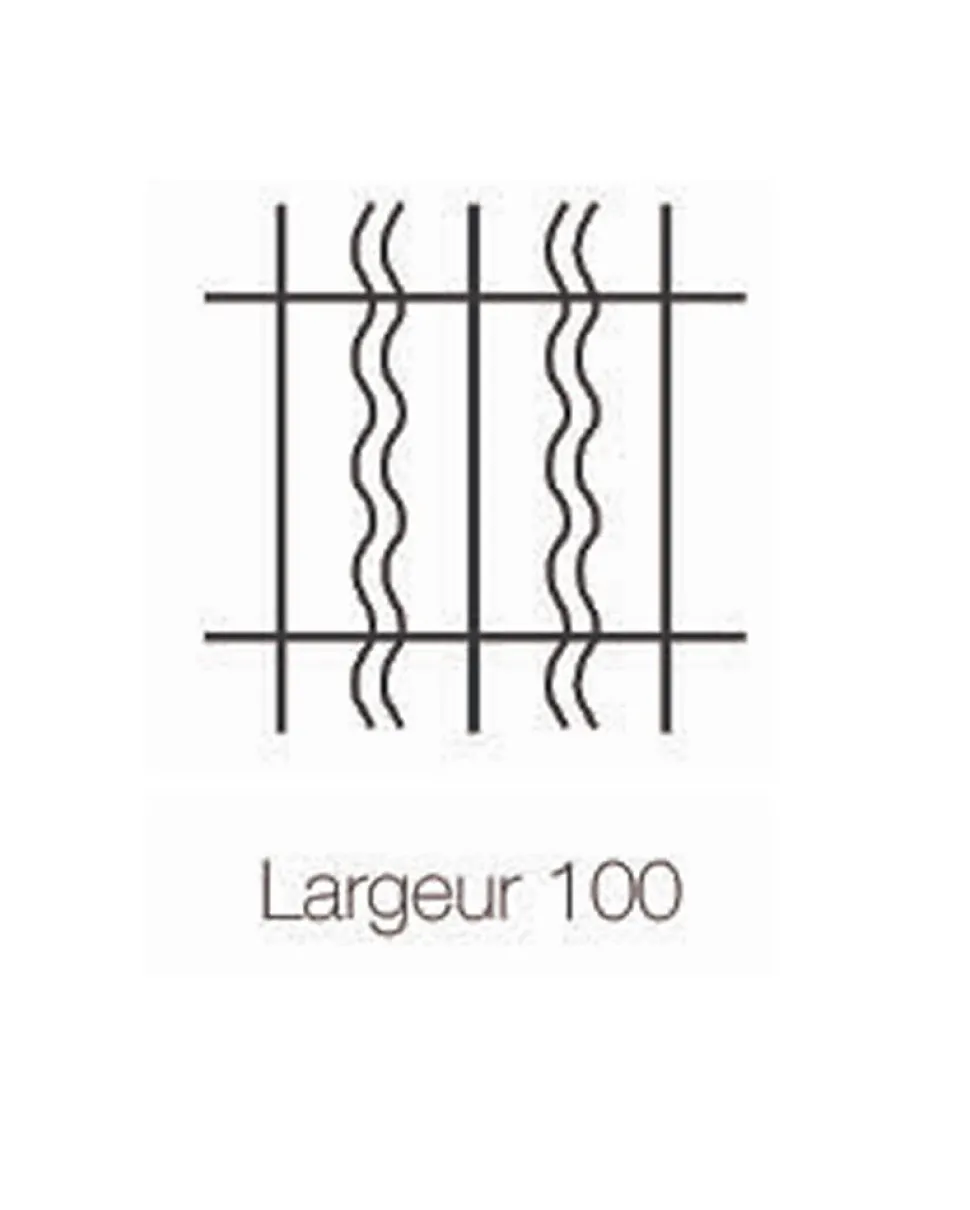 Grille de Defense Duo pour Fenetre H 115 cm x L 120 cm (côte tableau)