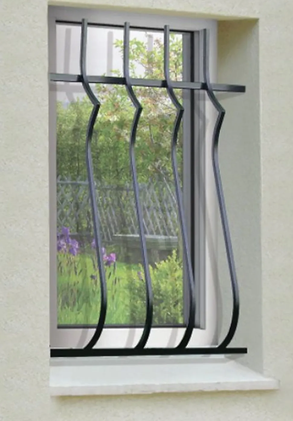 Grille de Defense Harmonie pour Fenetre H 65 cm x L 40 cm (côte tableau)