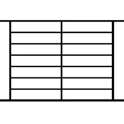 Grille de Defense Lagune pour Fenetre H 105 cm x L 100 cm (côte tableau)