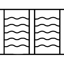 Grille de Defense Oceane pour Fenetre H 125 cm x L 140 cm (côte tableau)