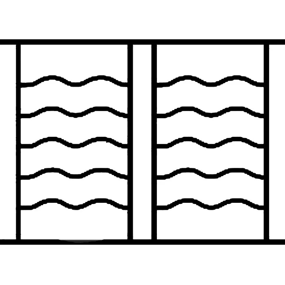 Grille de Defense Oceane pour Fenetre H 105 cm x L 100 cm (côte tableau)