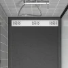 Grille d'évacuation l.79,5 cm pour receveur de douche Pedra et Pure 2, blanc, Galedo