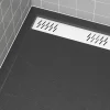 Grille d'évacuation l.69,5 cm pour receveur de douche Pedra et Pure 2, blanc, Galedo