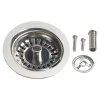 Grille d'évier anti-déchets en inox ronde Ø8 cm