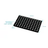 Grille perforée en inox Noir Mat pour receveur - 20.15x12.3x0.55cm - ROCK 2 GRID DRILL