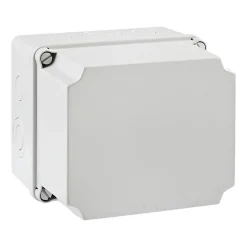 Gsl171 Ide Boitier Industriel étanche Ip67 Avec Bords Lisses, Couvercle Réhaussé Opaque Dim.175x151x155