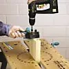 Guide de perçage pour l'assemblage avec tourillons Wolfcraft ø6/8/10 mm