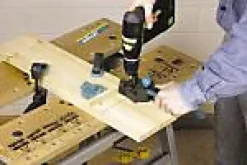 Guide de perçage pour l'assemblage avec tourillons Wolfcraft ø6/8/10 mm