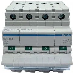 Hager SBN463 Interrupteur modulaire 4P 63A