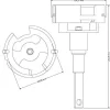 Hekatron PG.Genius Testeur pour détecteurs de fumée Genius, support smartphone, 165 x 235 x 431 mm