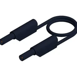 Hirschmann Cordon de mesure de sécurité MLS WS 200/1 2 m noir - bananes 4 mm, 16 A, 1000 V